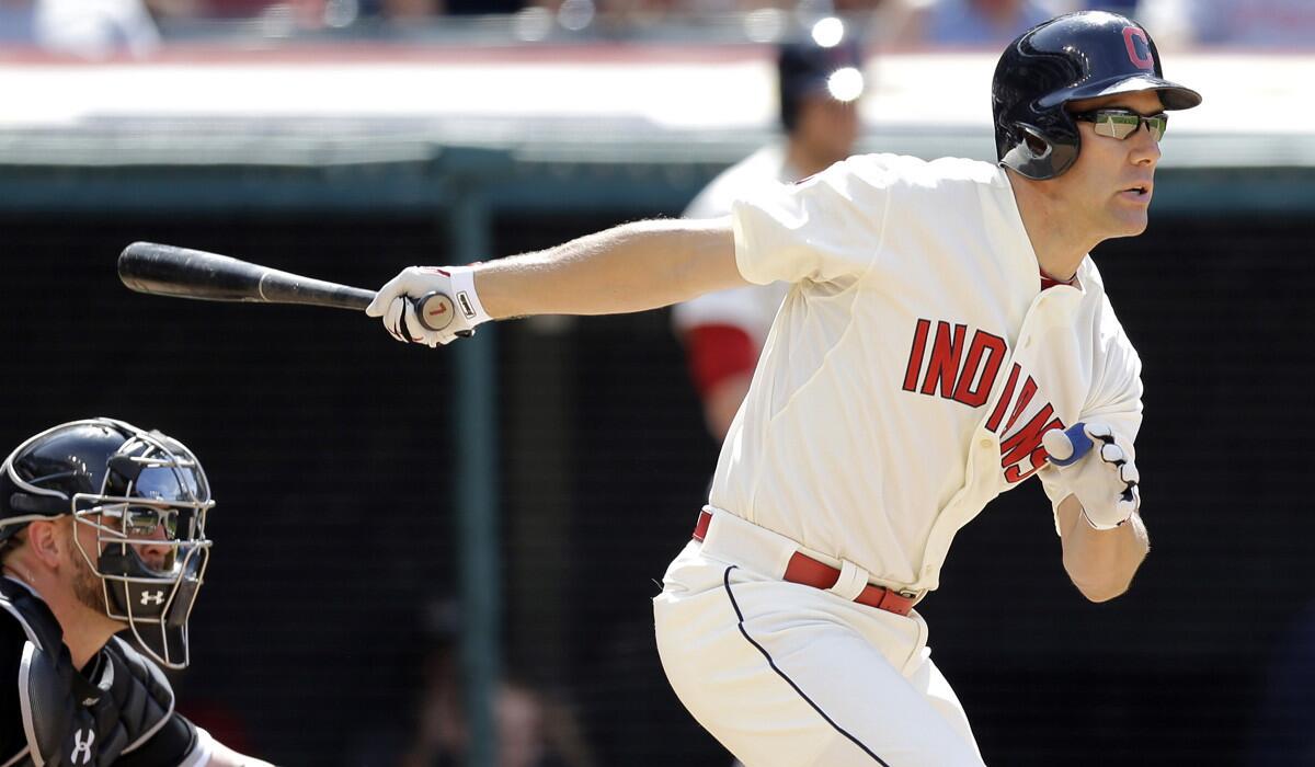 Outfielder David Murphy, right, grounds out in the ninth inning against the Chicago White Sox on Sunday.