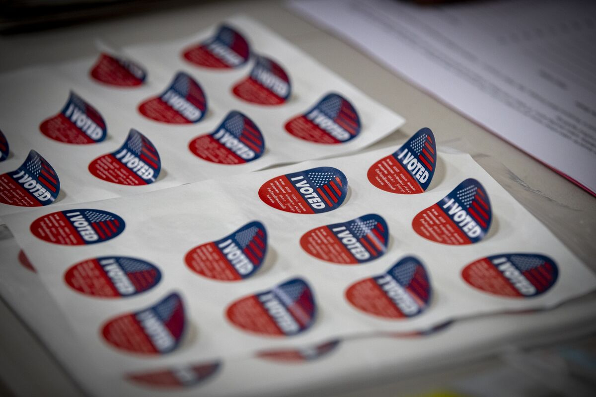 "I Voted" stickers