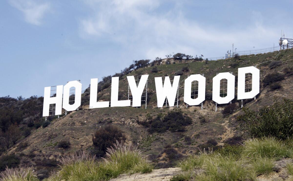 The Hollywood sign