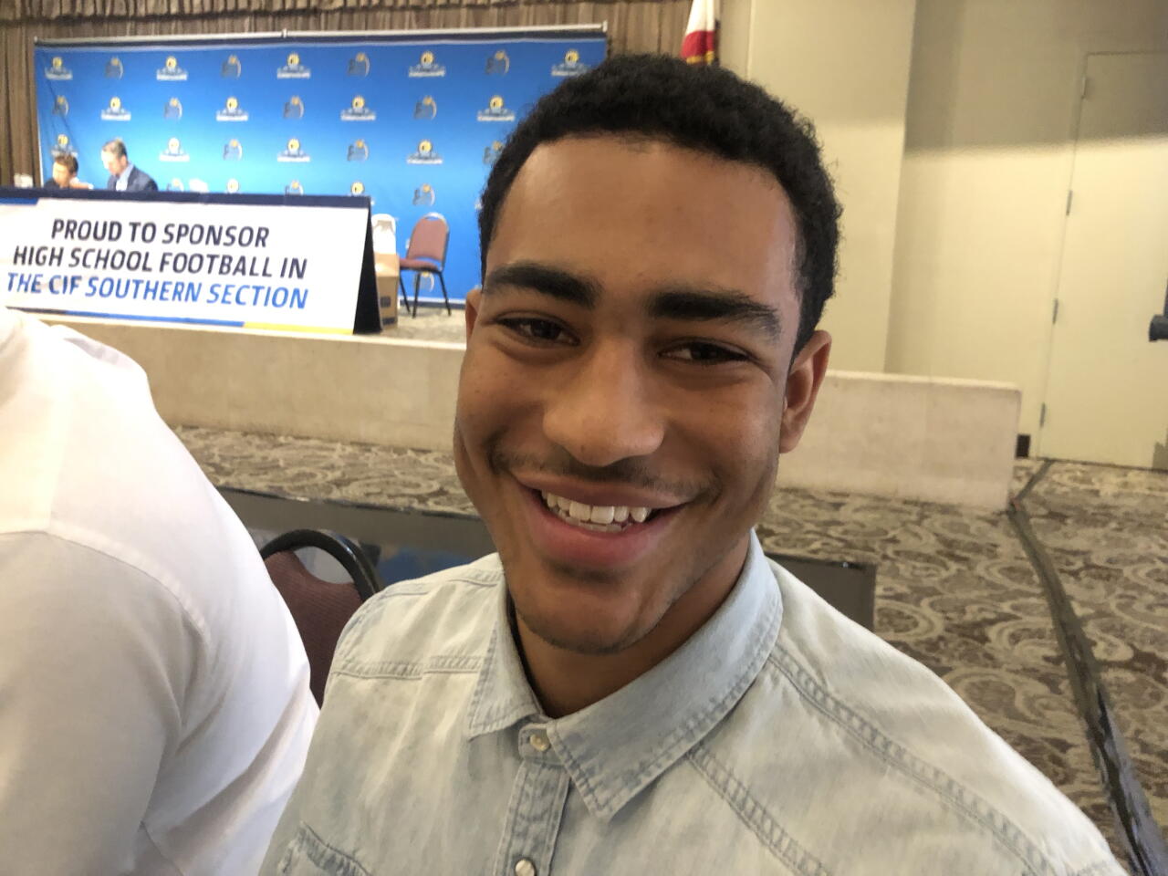 Quarterback Bryce Young in 2019 when he was selected the Gatorade state player of the year at Mater Dei.