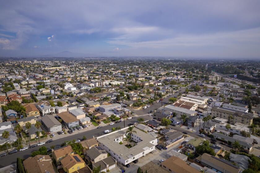 San Diego, CA - September 29: On Thursday, Sept. 29, 2022 in San Diego, CA., aerials of residential homes in the Corridor Community near Wabash Avenue and Orange Avenue. (Nelvin C. Cepeda / The San Diego Union-Tribune)
