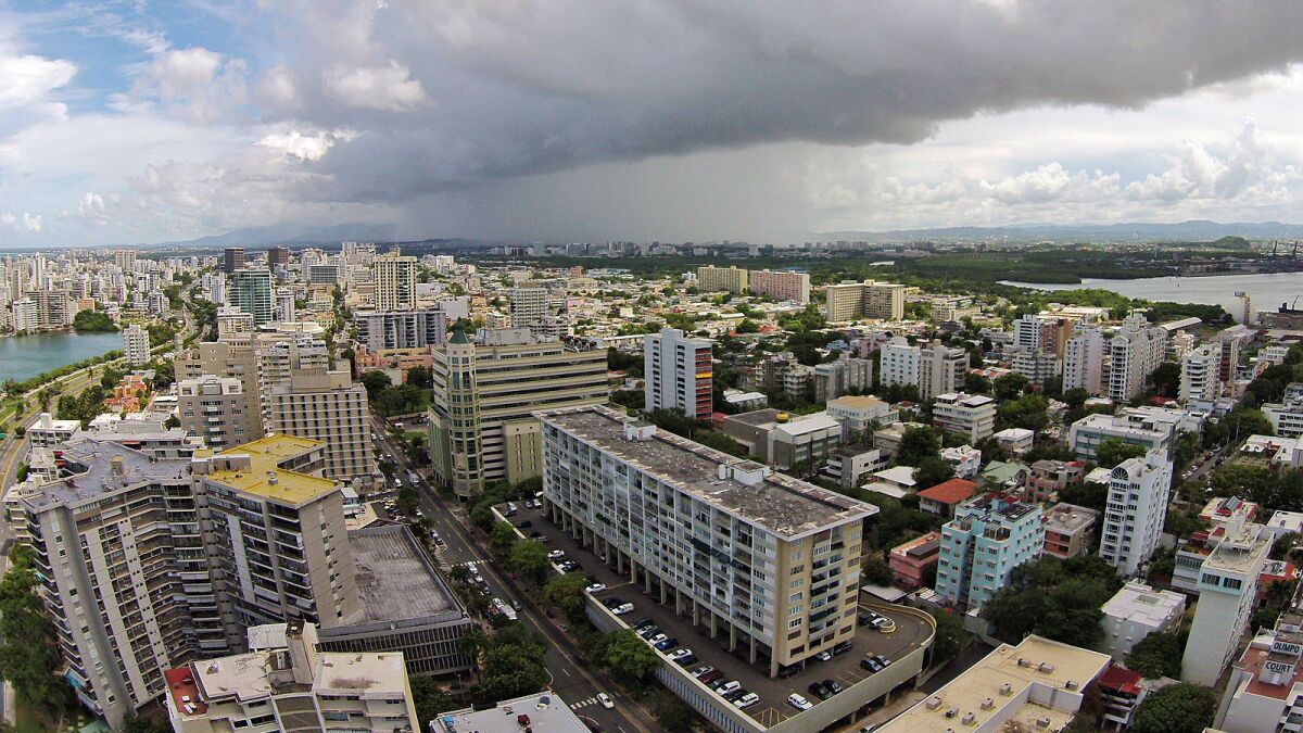 A judge in Puerto Rico upheld a ban on same-sex marriage Tuesday, saying only the Supreme Court could approve it. Above, San Juan, the capital.