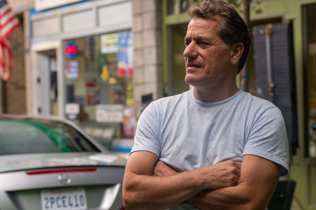 John Cappetta, who runs a Solana Beach production company, on the set of "A Snowy Day in Oakland," to be released March 17.