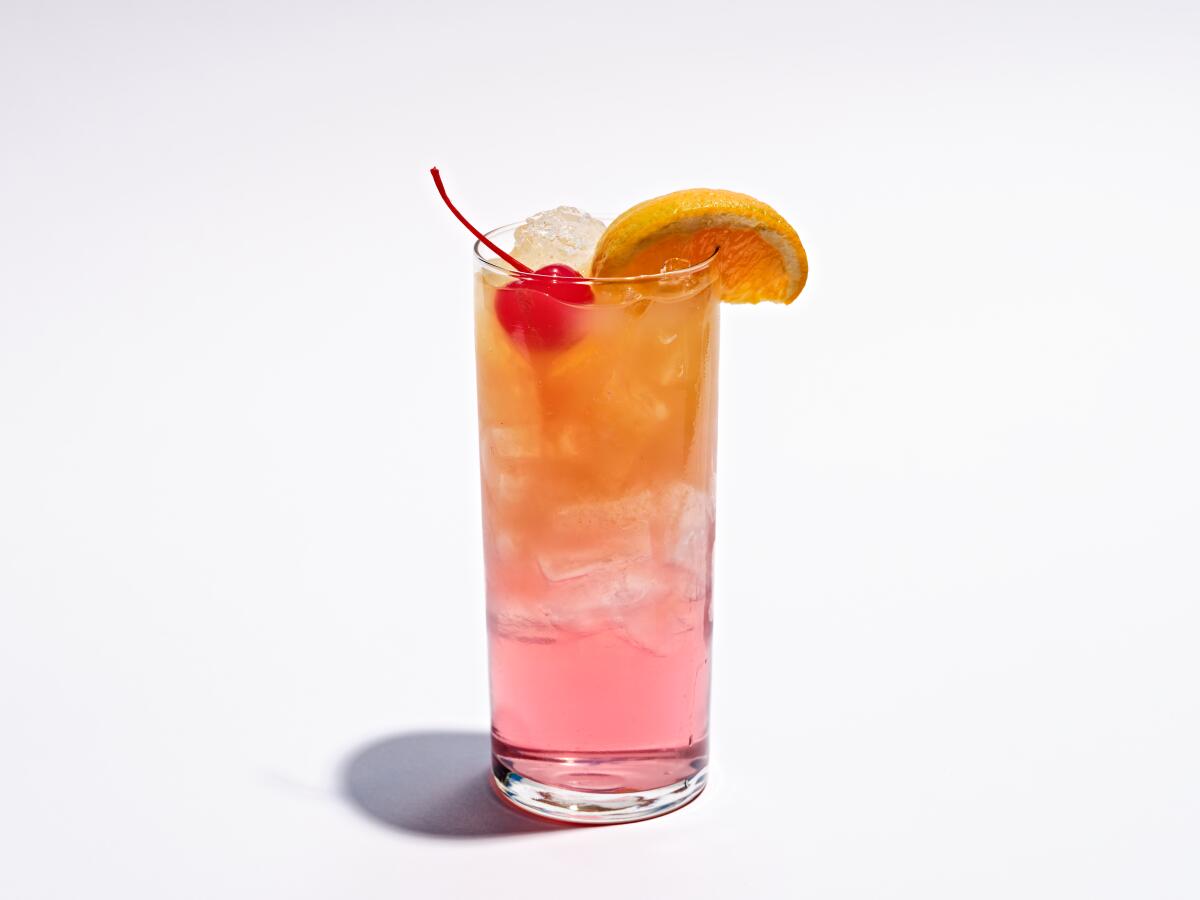 The California Poppy cocktail from Staples Center.