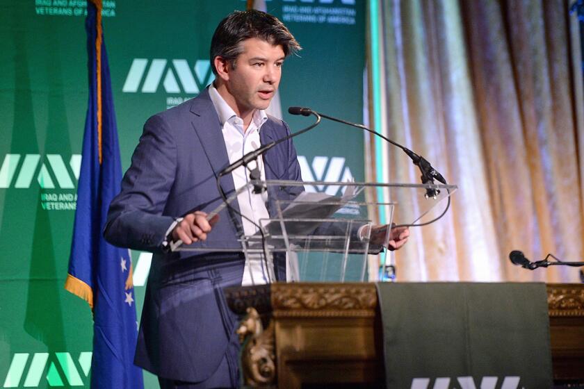 Uber Chief Executive Travis Kalanick, shown earlier this month in New York, offered apologies Tuesday after another Uber executive suggested a $1-million revenge campaign against certain journalists.