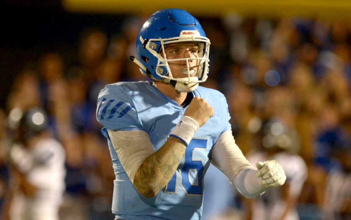Norco quarterback Shane Illingworth, who has committed to Oklahoma State, passed for 567 yards and seven touchdowns against Vista Murrieta.