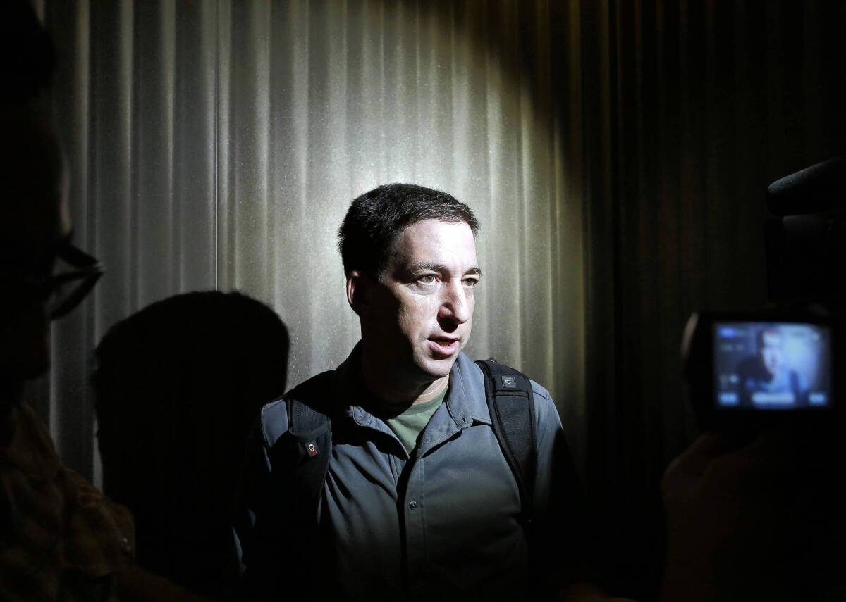 Glenn Greenwald, a reporter who broke the story on National Security Agency surveillance programs.