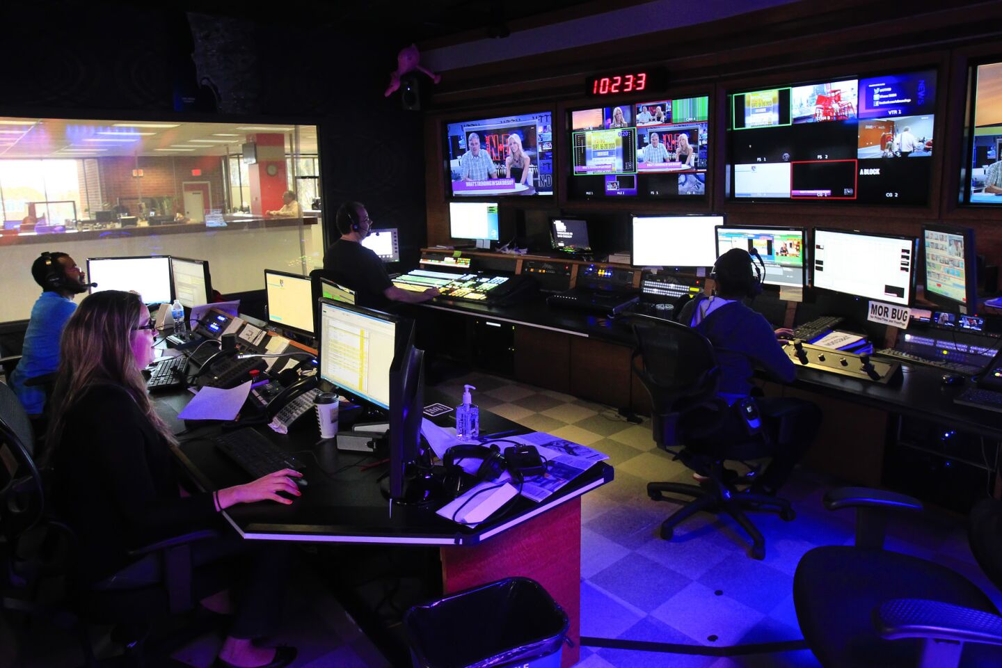 U-T TV control room