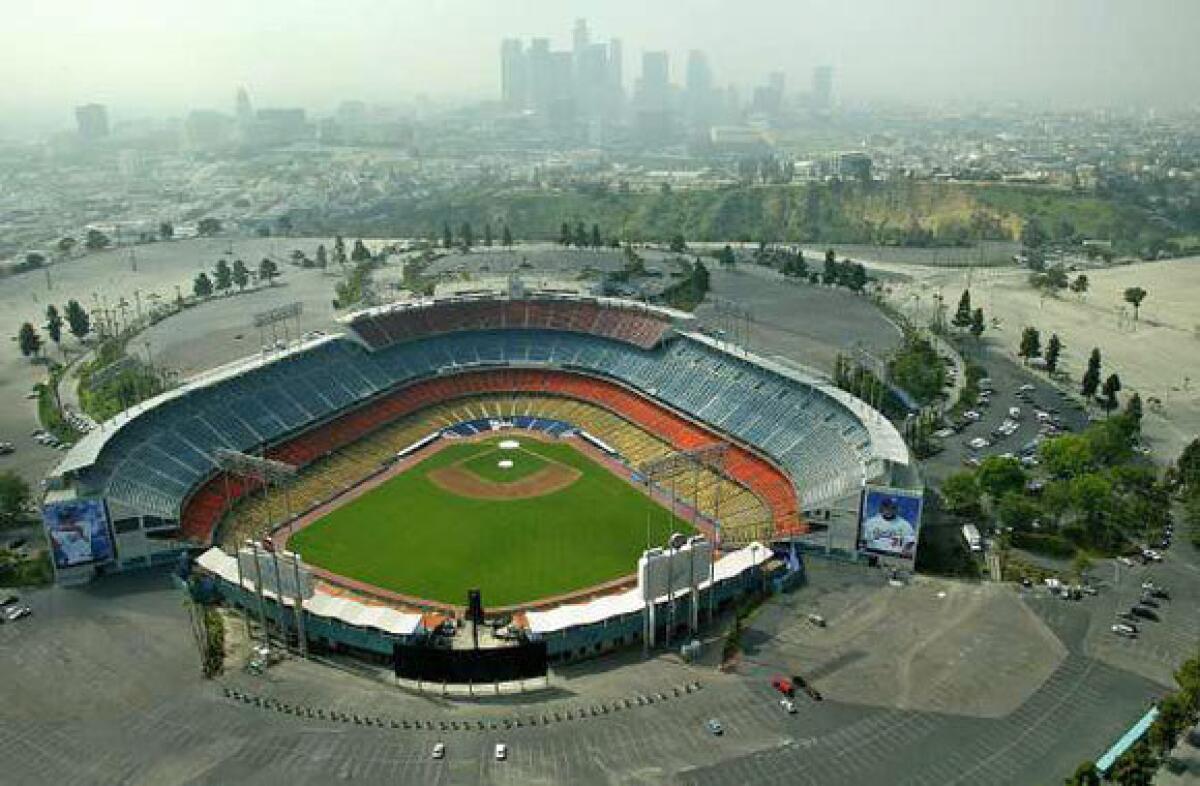 Dodger Stadium in Los Angeles.