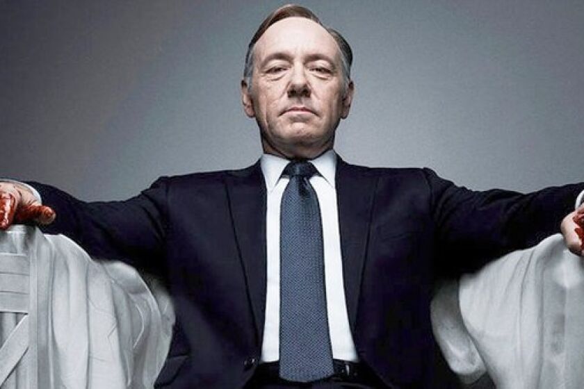 Kevin Spacey from the Netflix original series, "House of Cards," an adaptation of a British classic.