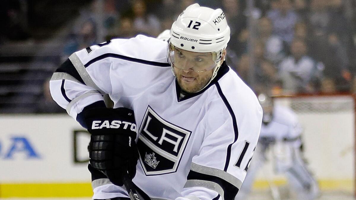 Kings forward Marian Gaborik skates with the puck during a playoff game against the San Jose Sharks in April.
