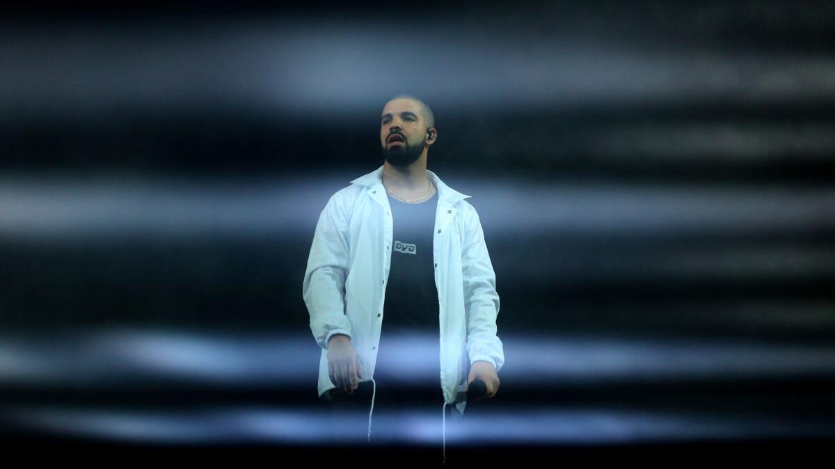 Drake performs last year at Staples Center.