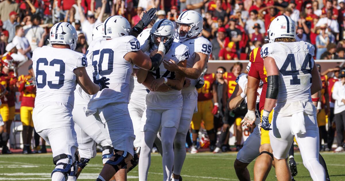 USC's playoff hopes fade with an overtime loss to No. 4 Penn State