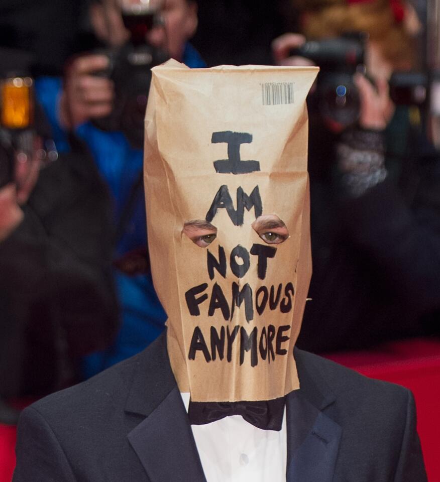Shia LaBeouf wore a paper bag to the screening of "Nymphomaniac: Volume I" during the 64th Berlin film festival.