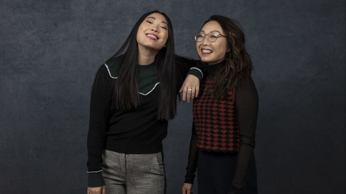 Awkwafina, left, and director-writer Lulu Wang teamed up on Sundance darling "The Farewell," inspired by Wang's own family.