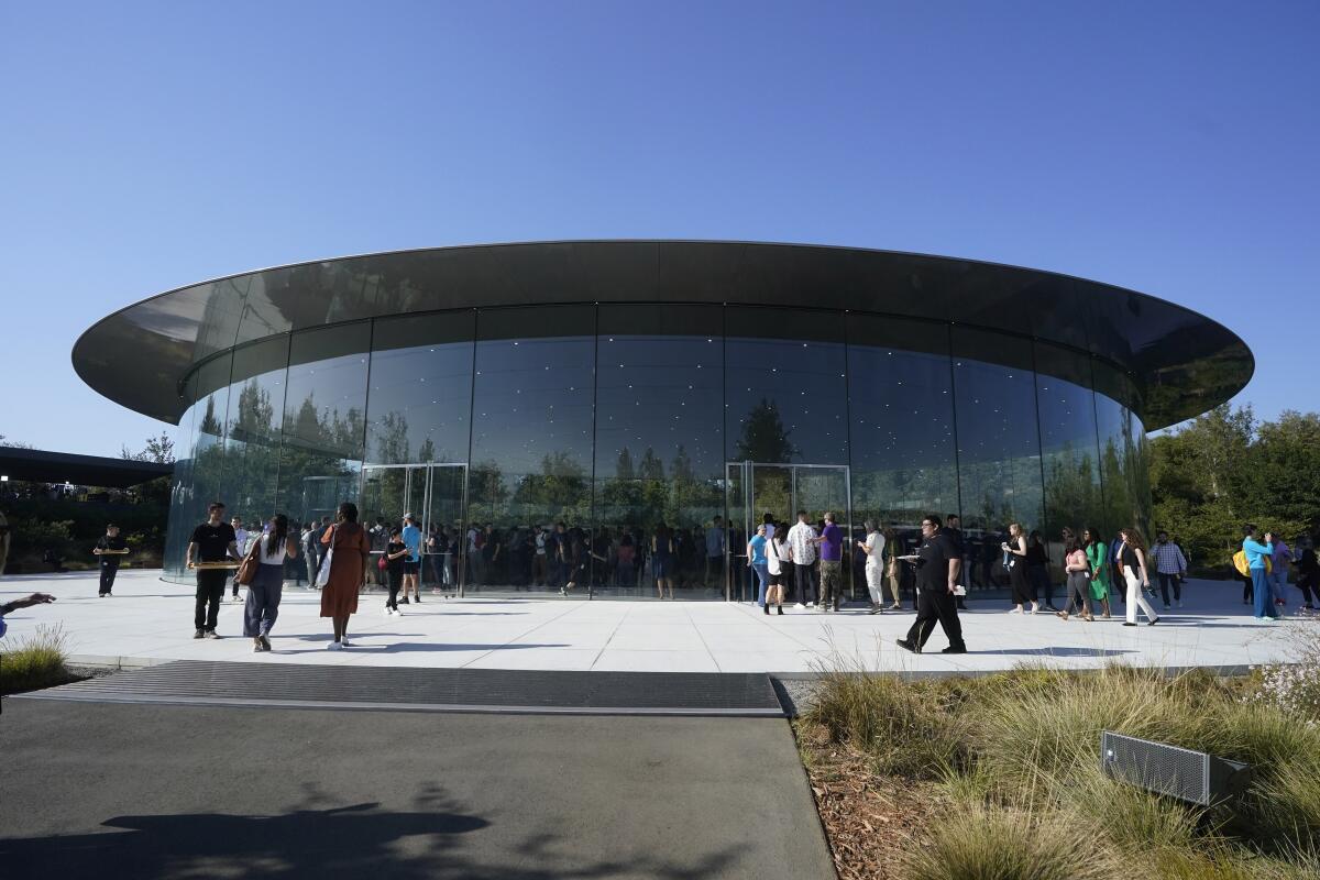 Apple's headquarters in Cupertino, designed by Foster + Partners.
