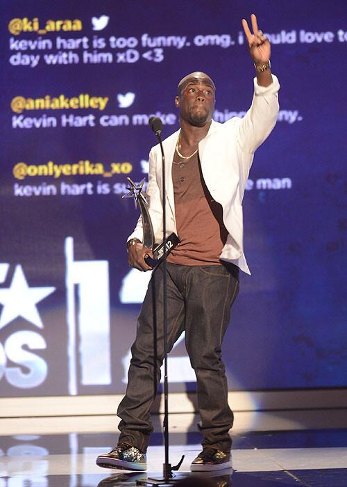 "Think Like a Man" star Kevin Hart wins the award for best actor.