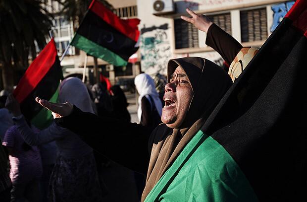 Protest in Benghazi, Libya