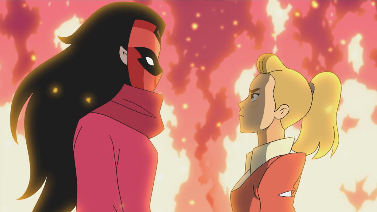 Shadow Weaver and Adora in "She-Ra and the Princesses of Power."