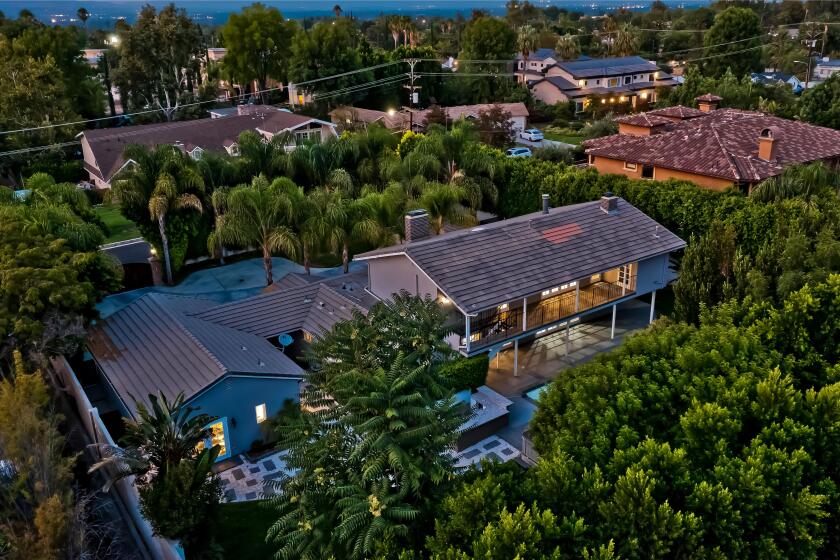 Built in the 1950s, the traditional-style spot holds four bedrooms, six bathrooms and a media room with cheetah-print carpet.