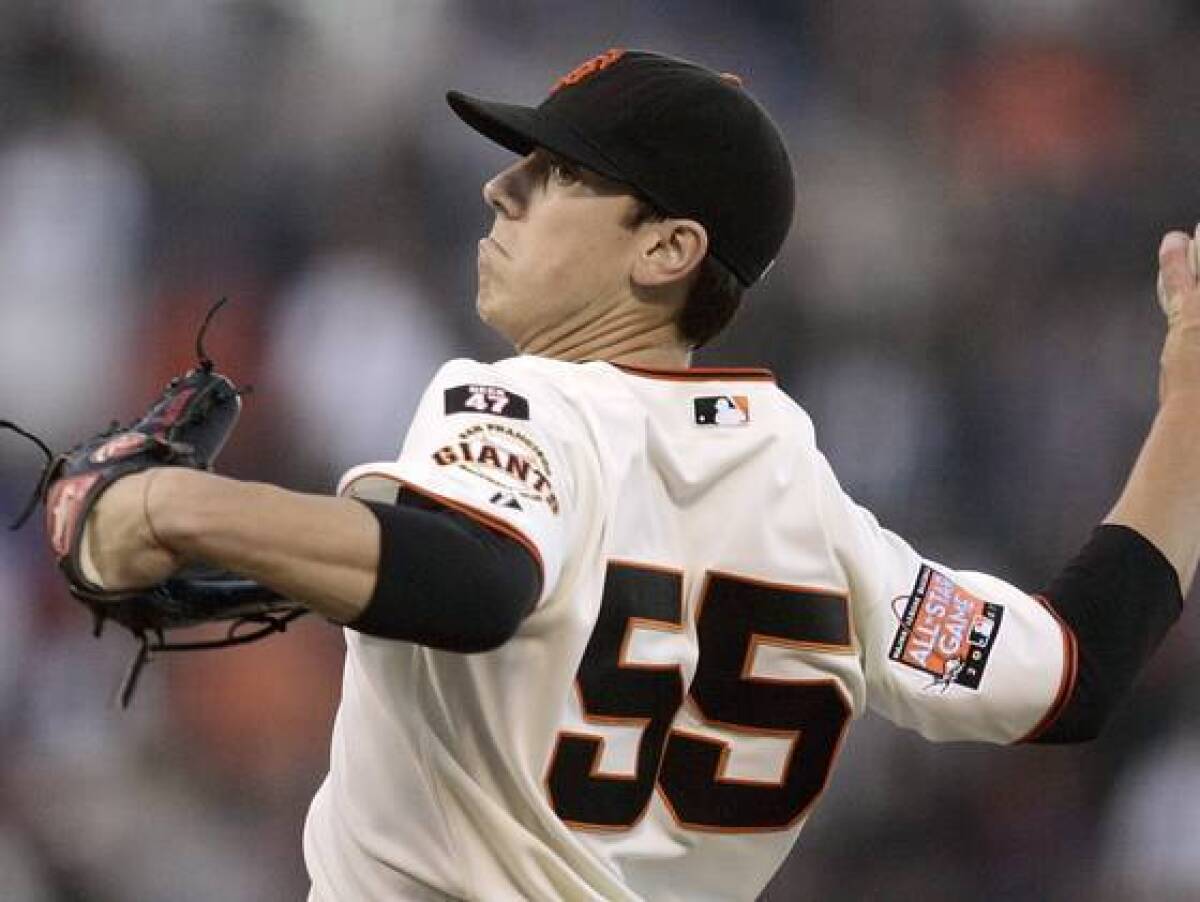 The last time Tim Lincecum had short hair was in his rookie season with the Giants in 2007.