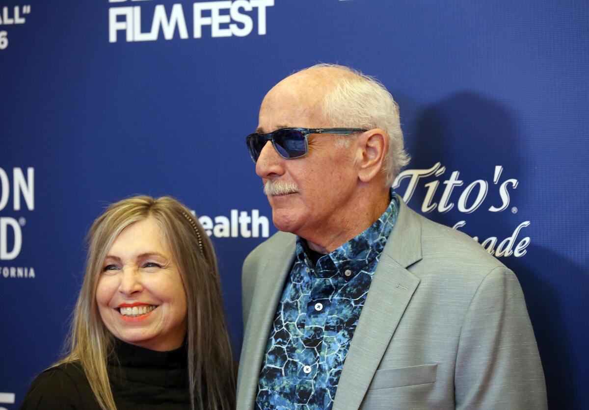 Paul Van Doren Jr. and his wife Mary Van Doren during the red carpet event for the Newport Beach Film Festival.