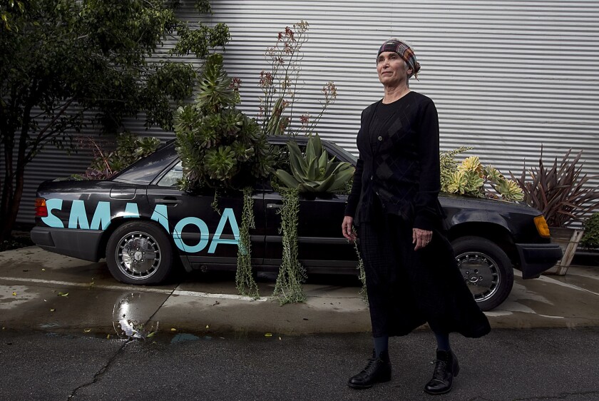 Elsa Longhauser, executive director of the Santa Monica Museum of Art, in 2010. Longhauser recently said the museum -- with its future at Bergamot Station in doubt -- is looking to move, possibly outside Santa Monica city limits.