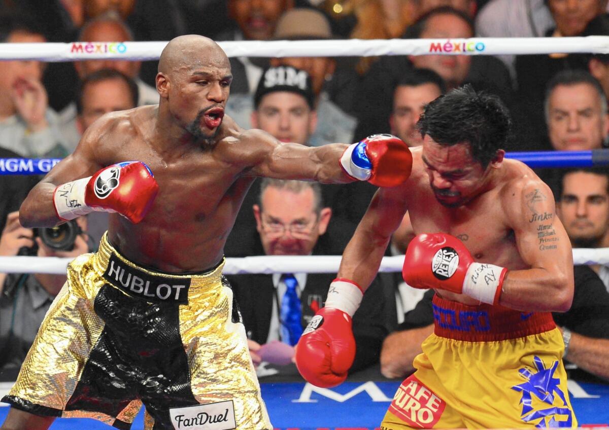 Dubbed the "Fight of the Century," the match between Floyd Mayweather Jr. and Manny Pacquiao cost pay-per-view users $100. But smartphone apps such as Periscope and Meerkat allowed users to tune in for free.