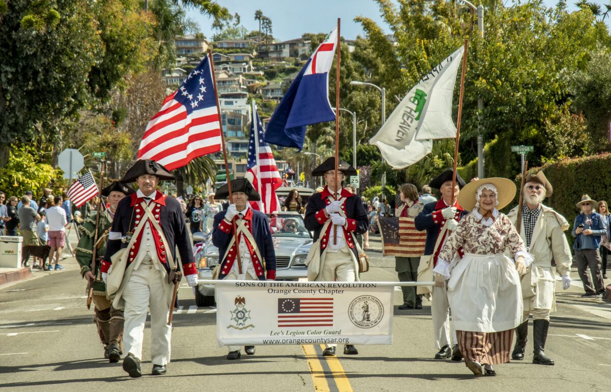 The Laguna Beach Patriots Day Parade is scheduled for March 4 and will honor volunteerism. 