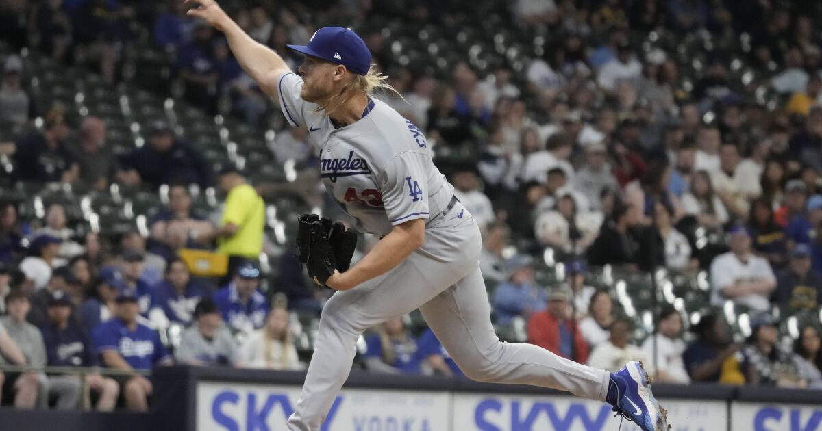 Noah Syndergaard leaves with ‘nasty’ cut as Dodgers top Brewers