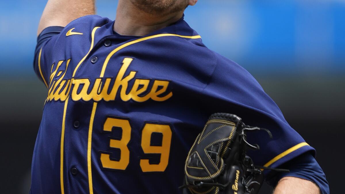 Craig Counsell 2020 Team-Issued Road Grey Jersey