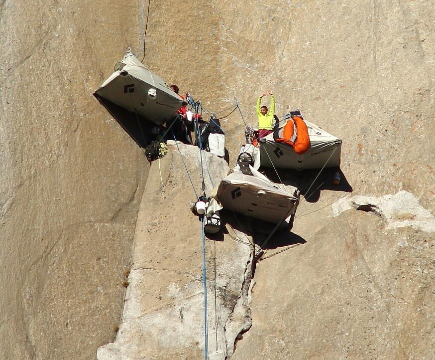 Climbing El Capitan's steep Dawn Wall in Yosemite