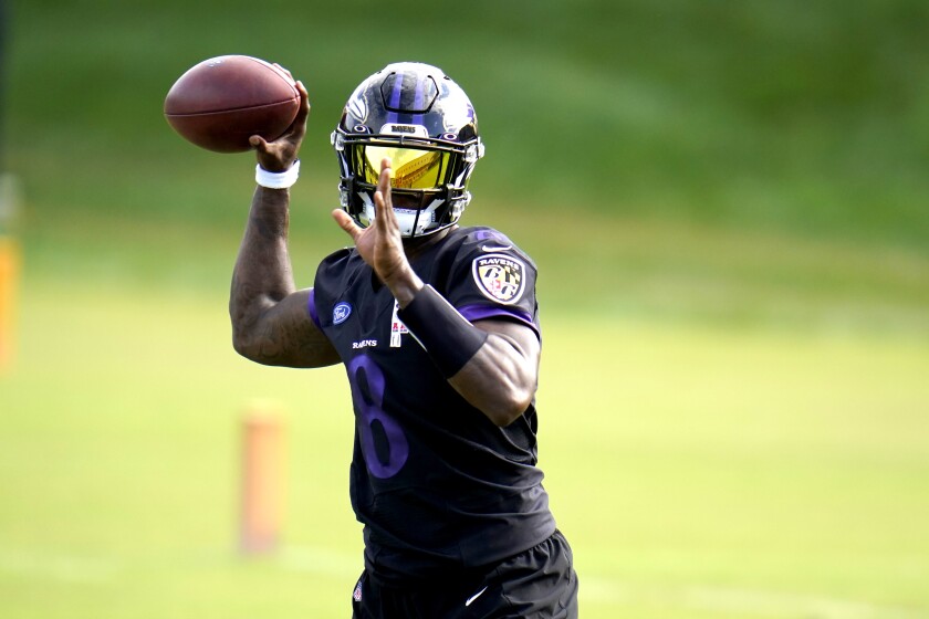 Baltimore Ravens quarterback Lamar Jackson.