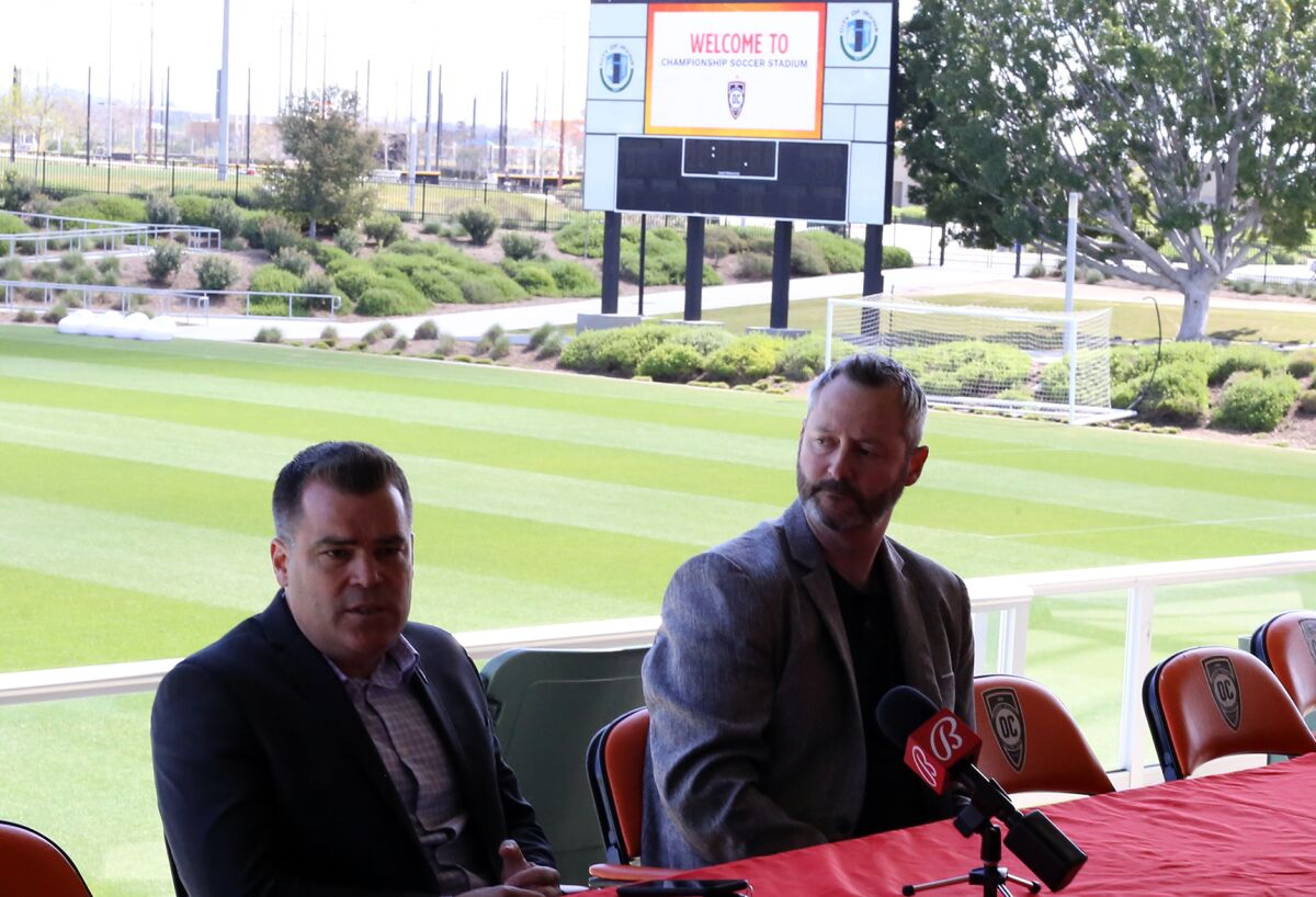 OCSC president and general manager Oliver Wyss, left, and president of business relations Daniel Rutstein.