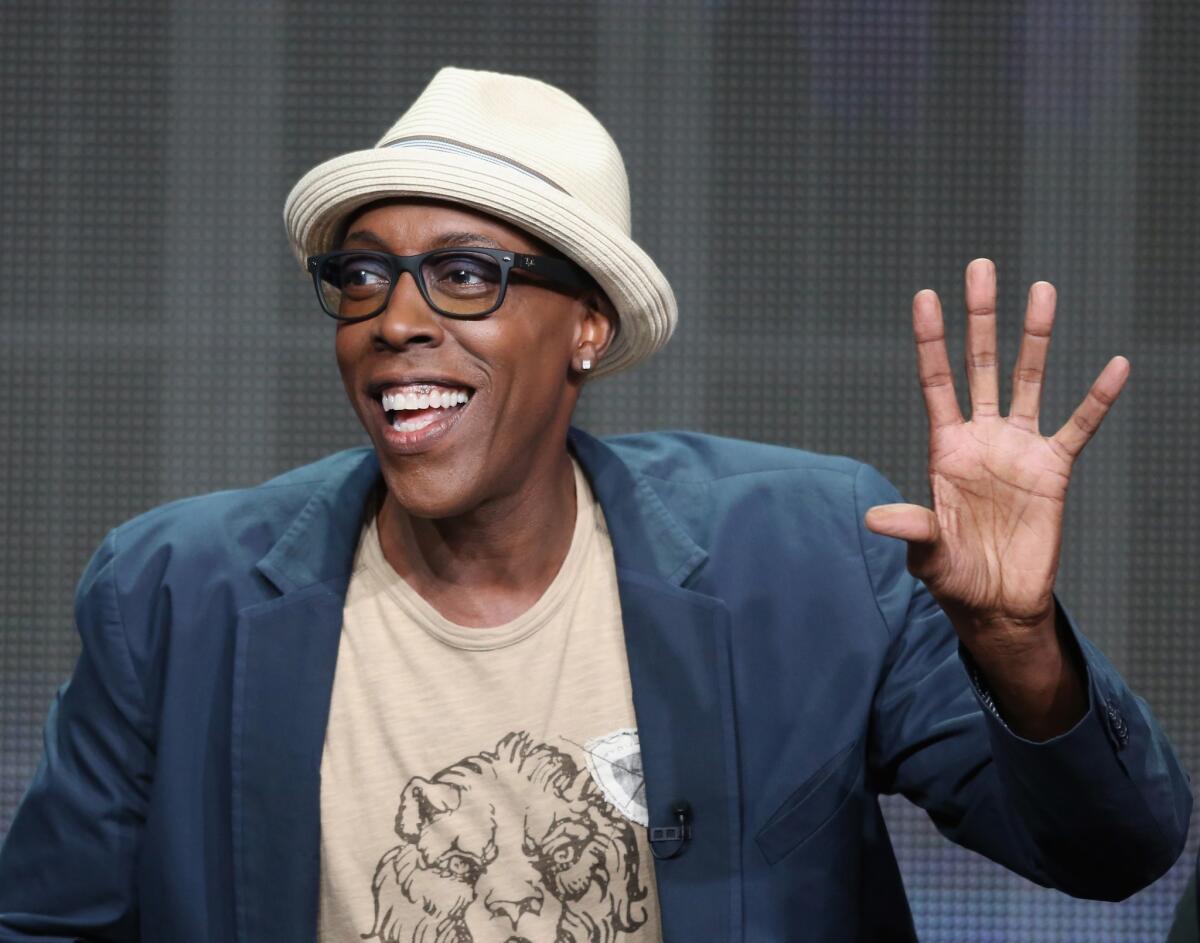 Host-executive producer Arsenio Hall speaks during "The Arsenio Hall Show" panel at the 2013 Summer Television Critics Assn. tour.