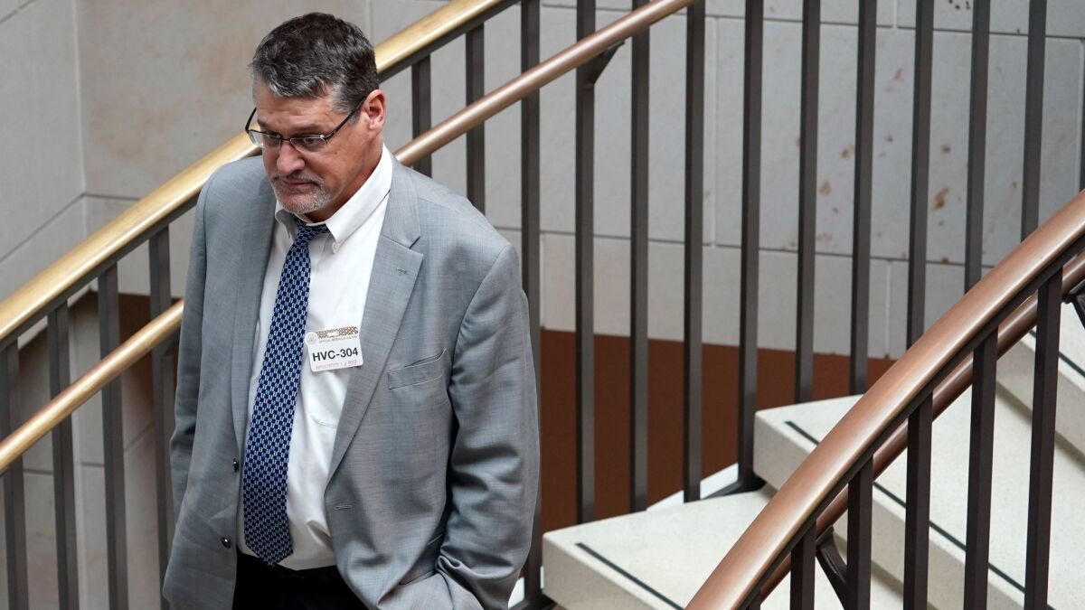 Glenn Simpson, co-founder of the research firm Fusion GPS, has been providing private testimony to congressional committees.