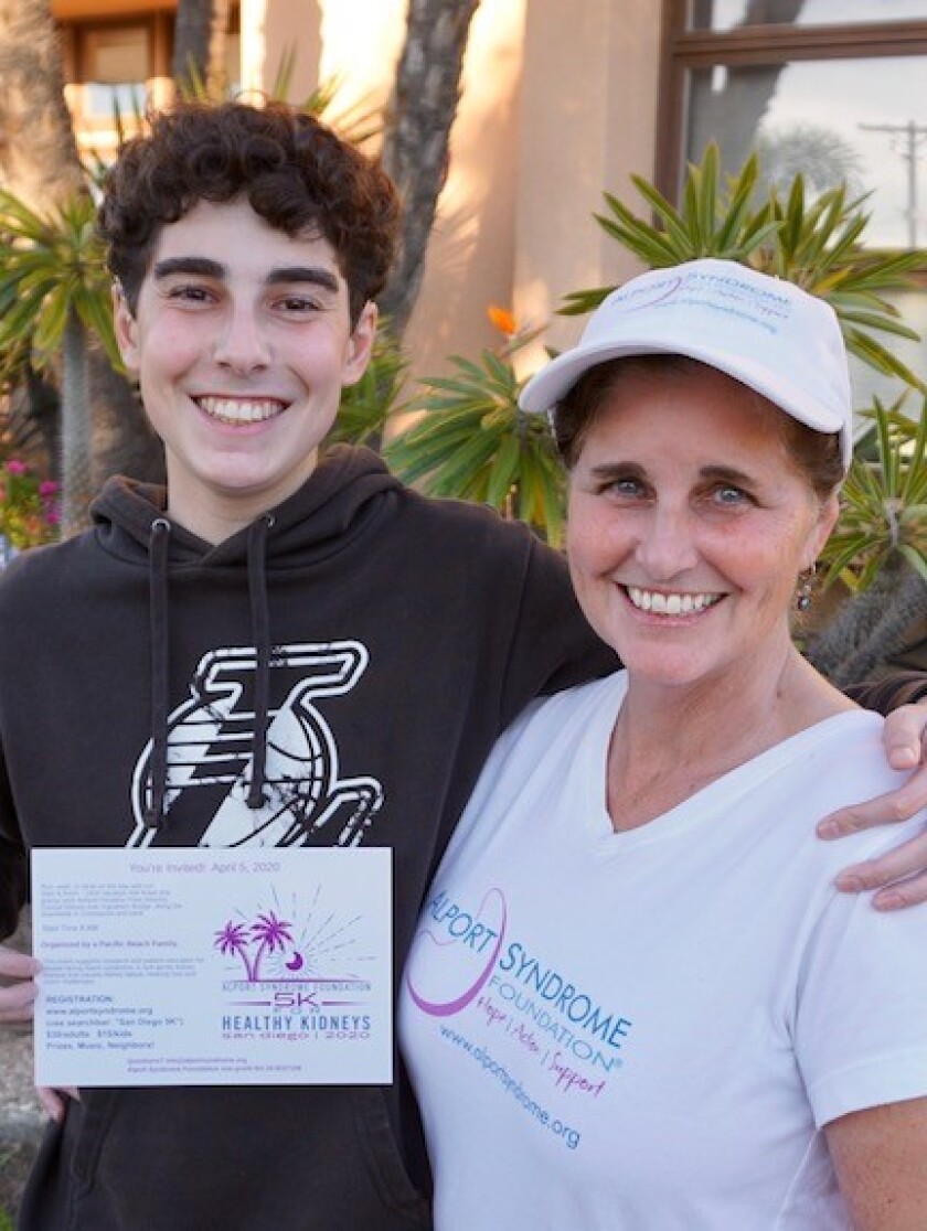 Lisa Bonebrake and her son, Grant, are both Alport Syndrome patients.
