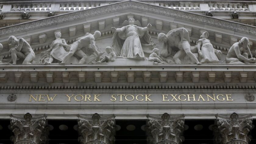 The facade of the New York Stock Exchange.