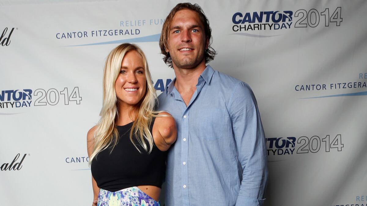 Pro surfer Bethany Hamilton and husband Adam Dirks have welcomed their first child.