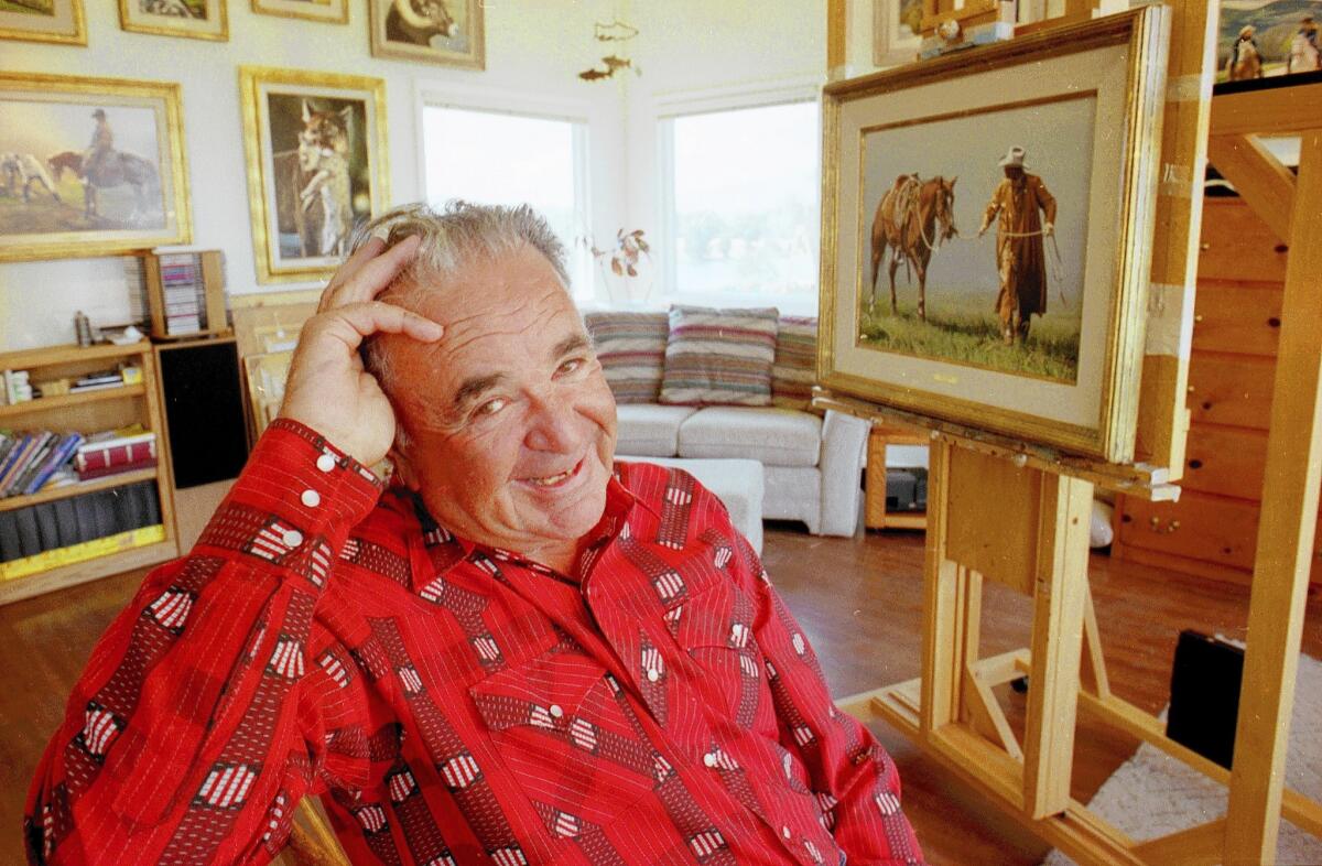 Al Feldstein is pictured at his Paradise Valley, Mont., home in 1996. The former Mad magazine editor has died at 88.