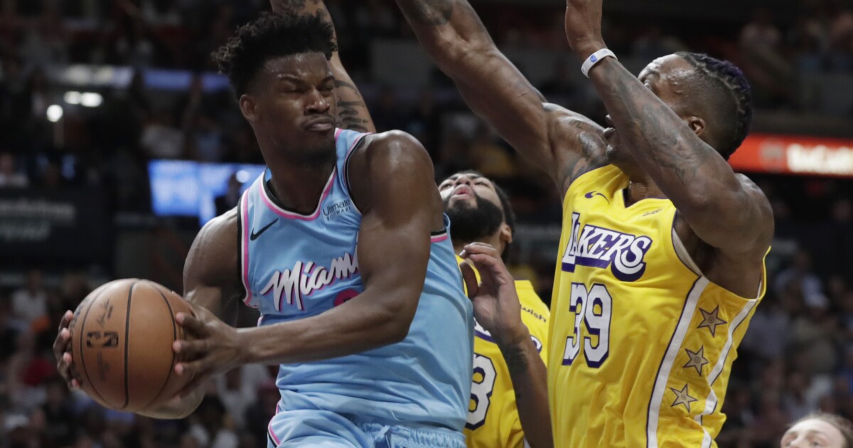 Jimmy Butler S Past Chaos Became A Fit For Miami Los Angeles Times