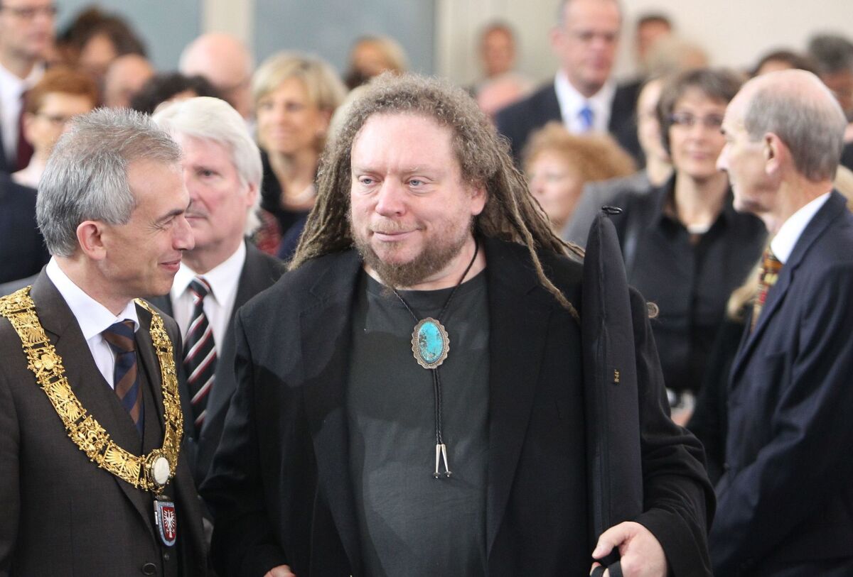 American digital theorist and author Jaron Lanier before being awarded the Peace Prize of the German Book Trade Assn.