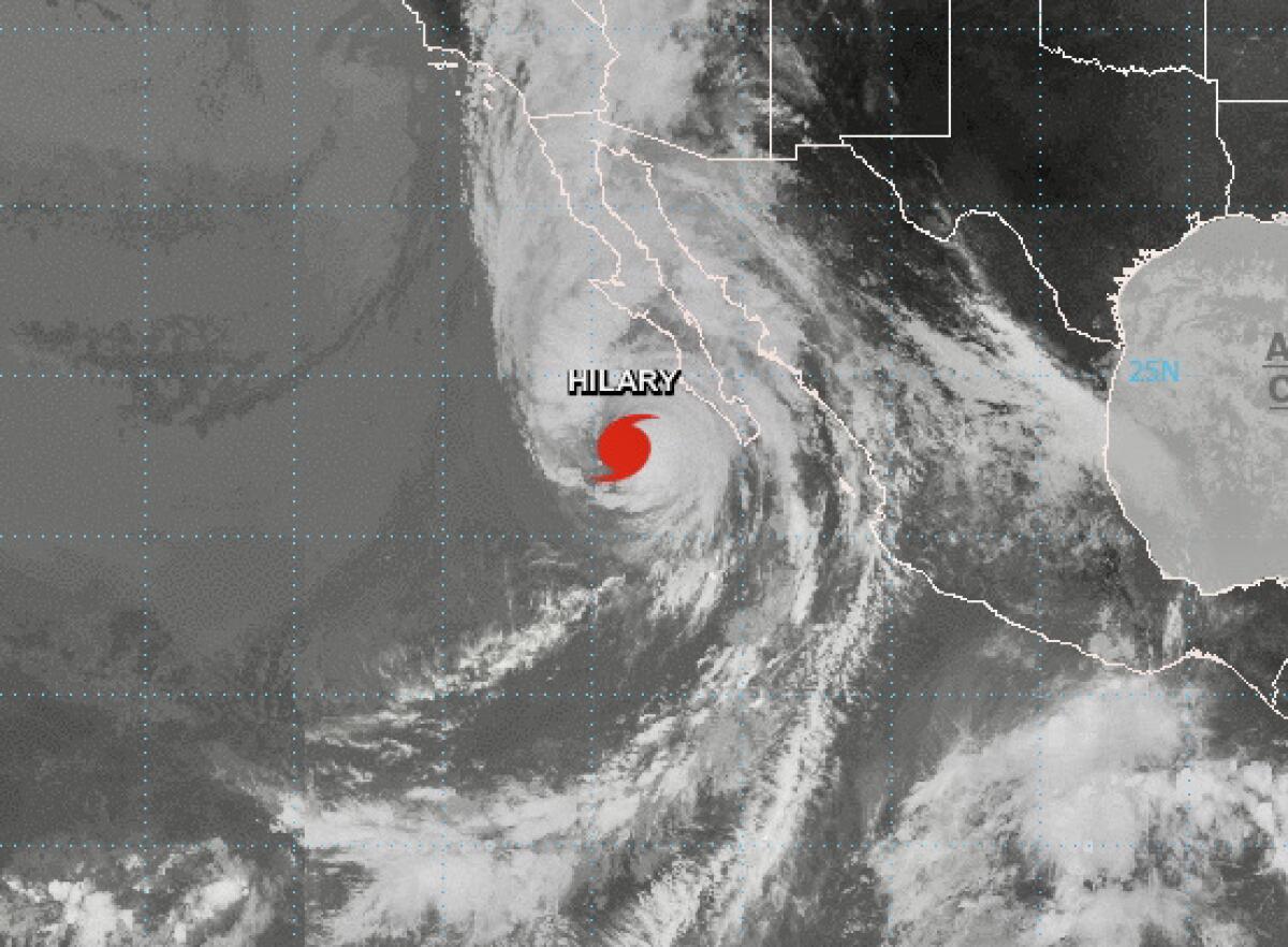 Hurricane Hilary grows off Mexico and could reach California as a