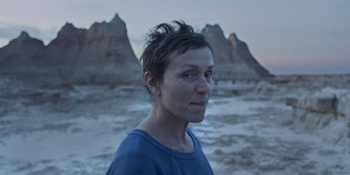 Frances McDormand in the movie "Nomadland."