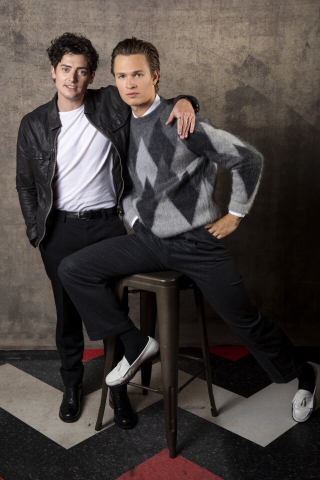 Aneurin Barnard and Ansel Elgort