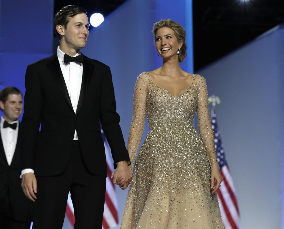 Ivanka Trump and her husband Jared Kushner at the Freedom Ball.