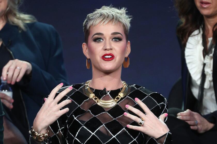 Katy Perry talks about ABC's upcoming reboot of "American Idol" at the 2018 Television Critics Assn. winter press tour.