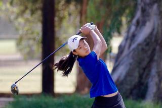 Sophomore Anna Song of Palisades won the City Section girls' golf individual title with a 67.