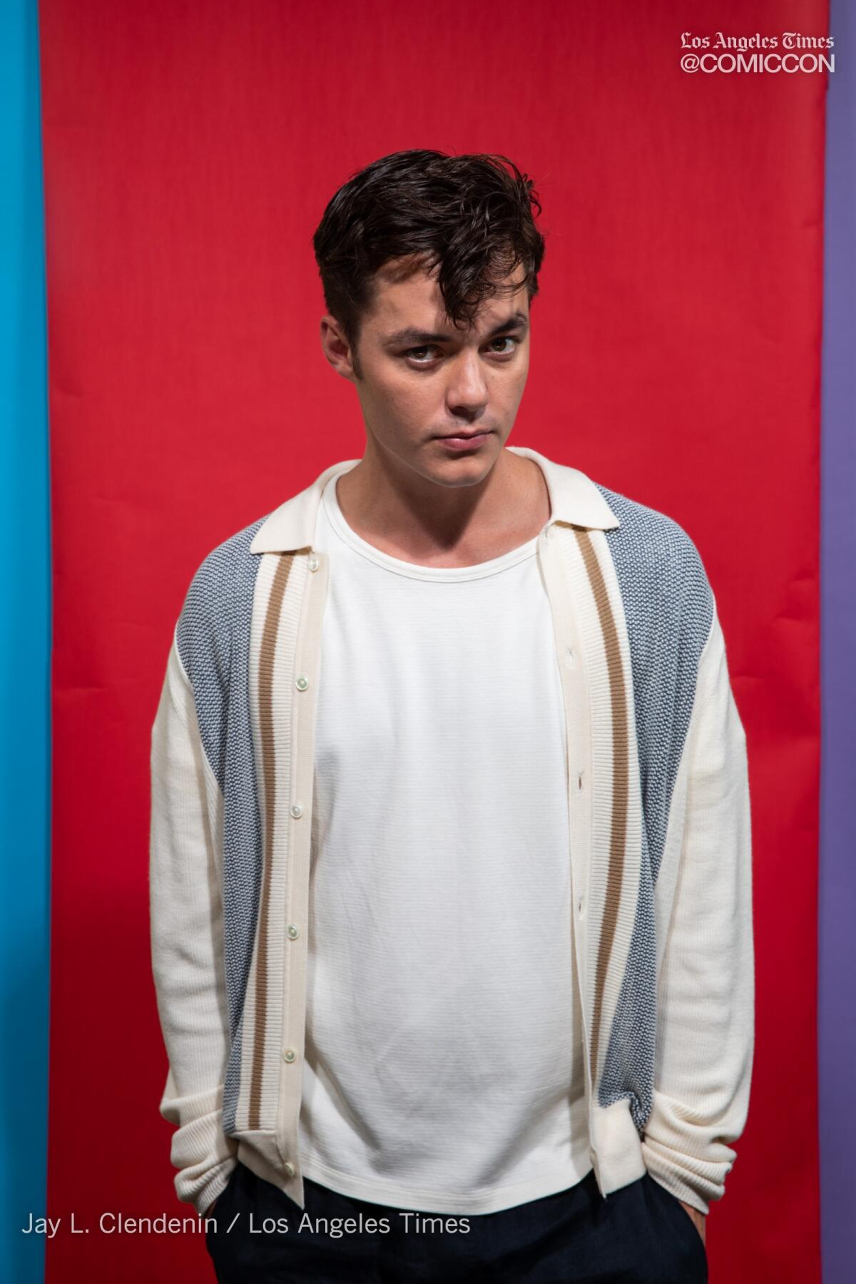 Actor Jack Bannon from the television series, "Pennyworth," photographed at the L.A. Times Photo and Video Studio at Comic-Con International on Friday, July 19, 2019 in San Diego, Calif.