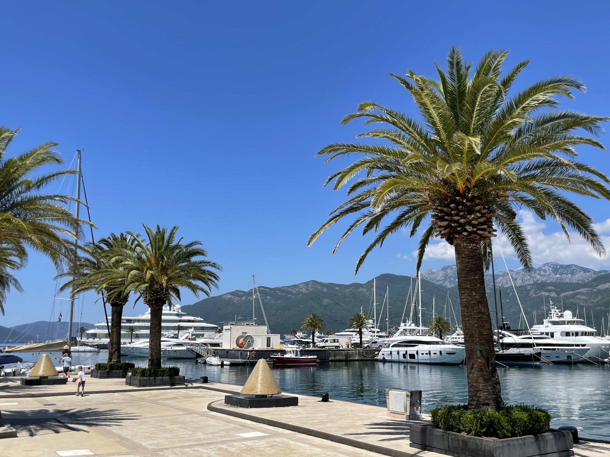 Porto Montenegro, a marina complex in Tivat, Montenegro.